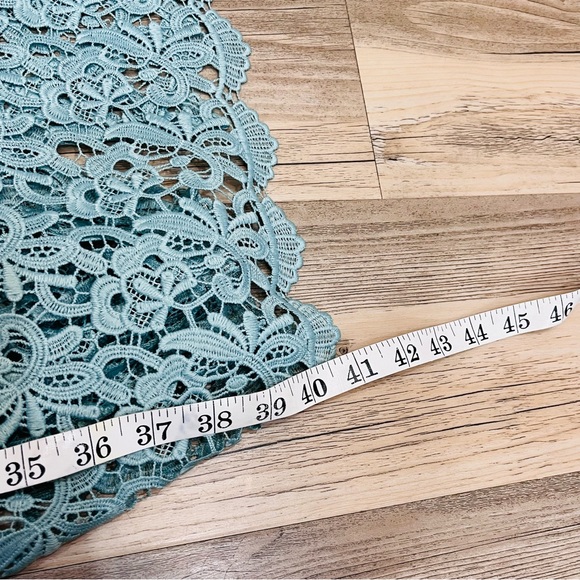 J. Crew midi dress lace sage green teal size 2 - Picture 5 of 8